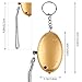 IEKA Personal Alarm, 130 DB Emergency Safety Key Chain Siren, Self-Defense Security Safe Sound Alarm With Mini LED Flashlight Best For Kids, Women, Elderly And Night Workers(Gold )