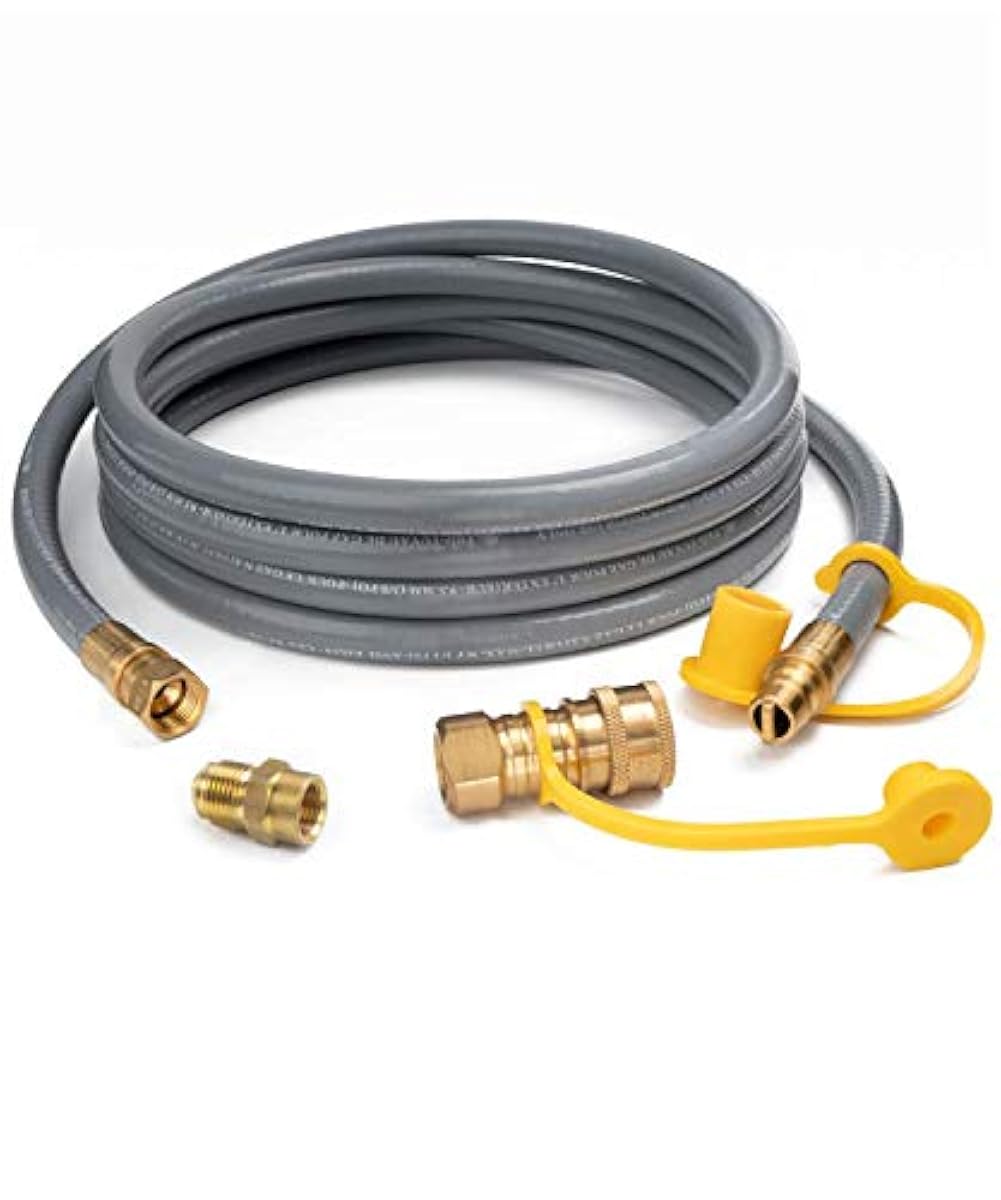 GASPRO 12 Feet 1/2 ID Natural Gas Hose,Quick Connect Disconnect with 3/