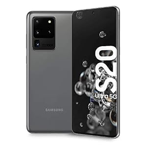 Samsung Galaxy S20 Ultra Smartphone, 5G, Display 6.9″ Dynamic AMOLED 2X, 4 Fotocamere Posteriori, 128 GB Espandibili, RAM 12 GB, 5000 mAh, Hybrid SIM/eSIM, Grigio (Cosmic)