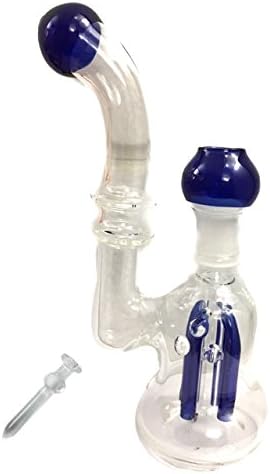 8 inch Glass Oil rig dab, Glass Oil Bubbler Water Smoking Pipe - 20cm