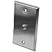 Seismic Audio SA-PLATE16 Stainless Steel Wall Plate with One 1/4-Inch TS Mono Jack