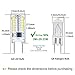 G8 LED Bulb Dimmable 3W Equivalent to T4 JCD Type Bi-Pin G8 Base Halogen Bulb 20W-25W, AC 110-120V Mini G8 Bulb Daylight White 6000K for Under Cabinet Light, Under Counter Kitchen Lighting (10 Pack)