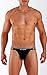 Papi Men's 3-Pack Premium Performance Cotton Jock Strap, Black, Medium
