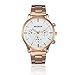 Start Men's Chic Stainless Steel Band Wrist Watch Adjustable pin buckle Watches Bracelet (Blue)
