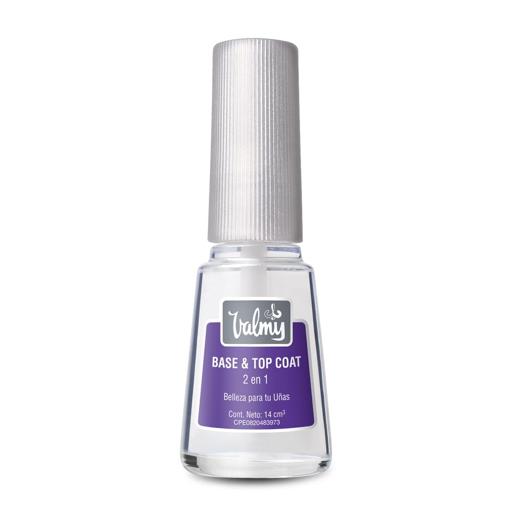 Valmy Base and top 2 in 1, protection and durability for the nail polish with quick drying. 15 ml