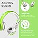 LilGadgets Connect+ Style On-Ear Kids Headphones w/Microphone - SharePort Technology, SoftTouch Padding, Detachable Cable, Noise Reduction, Durable & Adjustable, Green Kids Headphone with Microphone
