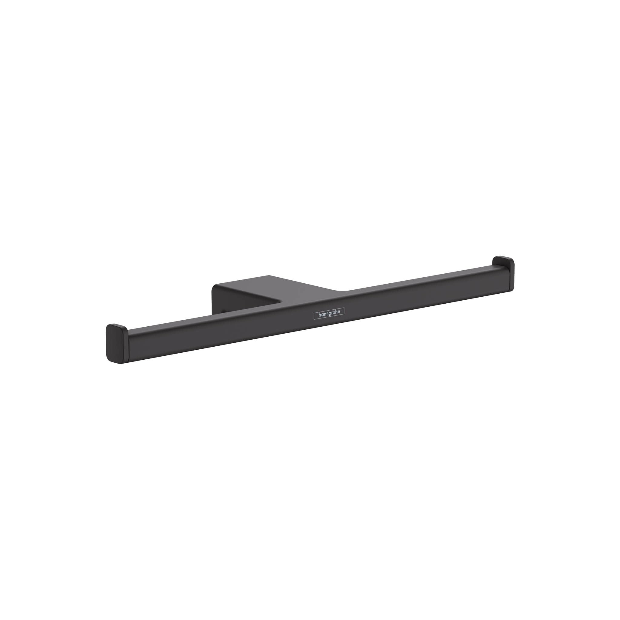 hansgrohe AddStoris Double roll holder, matt black, 41748670