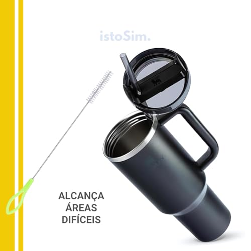 Escova para Canudo, 6 unidades - Escovinha para Limpeza de Canudos Reutilizáveis, Copos com Canudinho e Squeeze