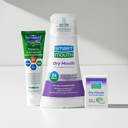 SmartMouth Activated Dry Mouth Mouthwash, DualAction Relief Mints and