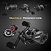 FISHINGSIR Aegir Baitcasting Fishing Reel - 17.6 Lb Carbon Fiber Drag, 9+1BB Dual Brakes Low Profile Baitcasting Reels