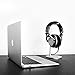 TechVibe Headphone Stand, Desktop Aluminum Headphone Holder for Bose, Beats, Sony, Sennheiser, Philips, Skull Candy, Plantronics, JVC, Gaming, DJ, Universal Headphone Compatibility - Silver