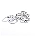 Andyle Bohemian Vintage Punk Ethnic Silver Rings for Women Joint Knuckle Ring Set 10pcs