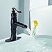 BWE Led Oil Rubbed Bronze 8 Inch Widespread Waterfall Bathroom Faucet 3 Hole Rustic with Pop Up Drain Assembly and Supply Line 2 Handles Black Vanity Lavatory Sink Mixer Tap