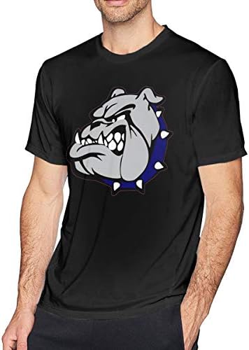 RugzT Georgetown University Hoyas Fit Men with Short Sleeves Black