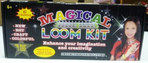 1 x magical colorful loom kit, includes loom, hook, ban…
