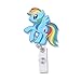 Finex 4 Pcs Set My Little Pony Badge ID Clip Reel Retractable Holder Office Work Nurse Name Badge Tag Clip On 30 inch Cord Extension Fluttershy Rainbow Dash Twilight Sparkle Pinkie Pie