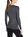 32Degrees Women's Scoop Neck, Heather Black, Medium