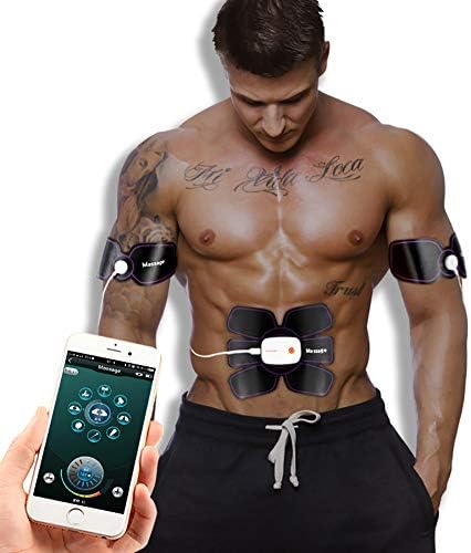 HECHEN Mobile APP Smart Abdominal Device - Lazy Home Fitness Abdominal Muscle Stickers - Slimming Smart Fitness