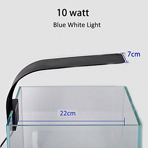 Wecail Ultra Bright Aquarium Light Clip Clamp Kit,Plant Coral Reef Lighting Full Spectrum Water Plant Growing Lamp Clamp Kit 10 Watt for Fish Tanksfor Fish Tanks Black2 10W