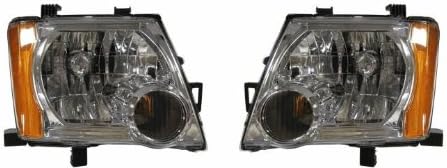 05-11 Nissan Xterra Headlights Headlamps Head Lights Lamps Pair Set