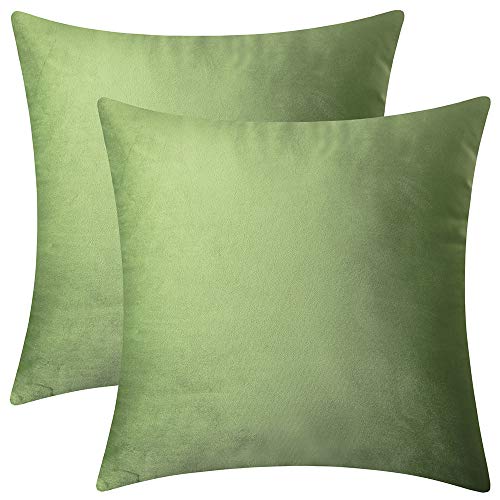 moss green throw pillows