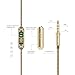 Earbuds In-Ear Headphones Metal Sound Cell Phone Headset Earphones with Mic & Stereo Bass for iPhone 6S Plus 6 5S, iPod, iPad, Samsung S6 Note 5, HTC, LG G4 G3, Android Smartphones, MP3 Players (Gold)