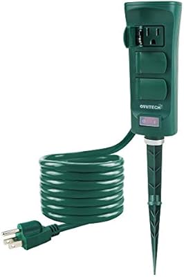 Outdoor Power Strip Weatherproof With 6 Foot Extension Cord 6