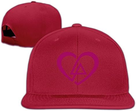 Heart Linkin Park Fan Love Logo Solid Snapback Baseball Hat Cap One Size Red