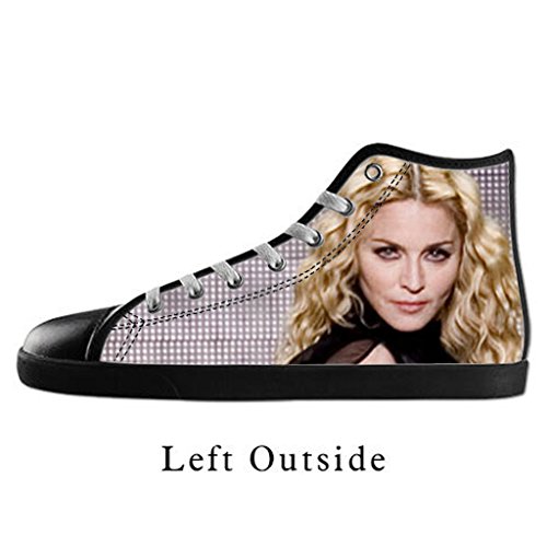 Custom Women Madonna Canvas Shoes High Top Sneakers US10