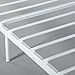 Bed Frame Twin Size, Yanni Easy Set-up Premium Metal Platform Mattress Foundation / Box Spring Replacement with Headboard and Footboard, Under-bed Storage, Enhanced Sturdy Slats(White)