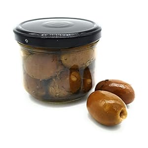 ARISTOS gefüllte Oliven | Grüne-Oliven mit Knoblauch Mandel Walnuss saure Karotte 150 g (Walnuss)