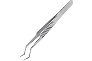 BlesConi Stainless Steel Tin Positioning Tweezers for Aax-17, 140mm Long with Non-Slip Grip for Precise Clamping of Tin Wire 
