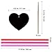 27 Set Magic Color Scratch Paper Valentine's Day Ornaments Craft Kit Assorted Scratch Paper Valentine's Day Cutouts Scratching Tool for Kids Classroom Party Favors Valentine's Day Tree Decoration