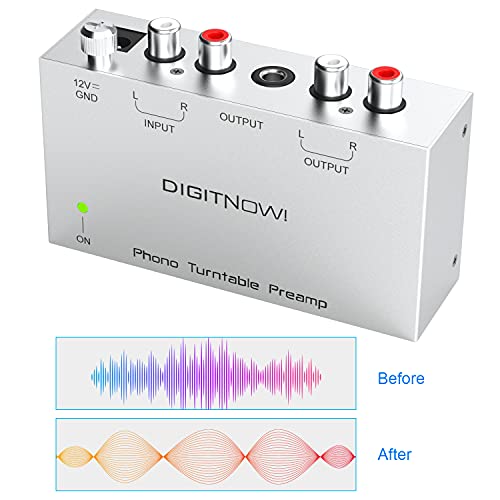 Phono Turntable Preamp, Phono Preamp for Turntable, Record Play, Mini
