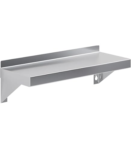 Amazon.com: AmGood Stainless Steel Wall Shelf | NSF Metal