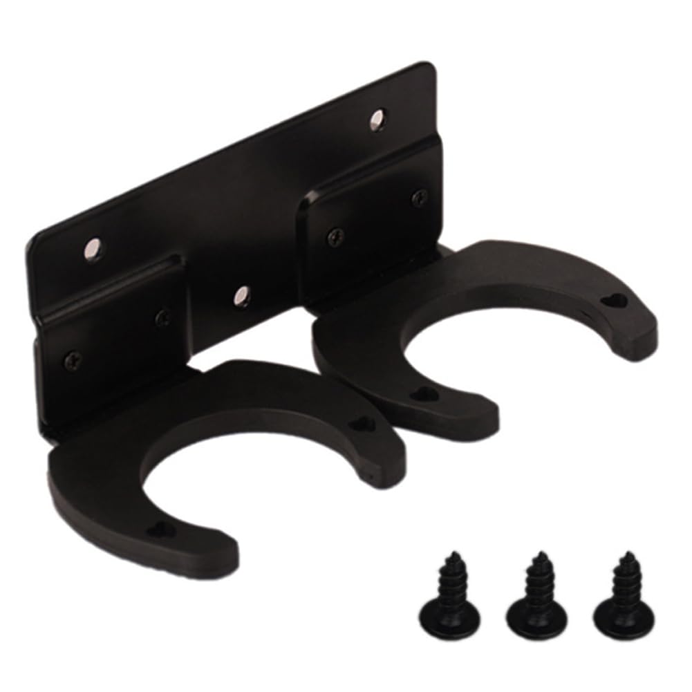 Wireless Microphone Hanger Mic Accessories Wall Mounted Space Saving Organizer Dual-use Double Hook Show With Screws Stands Holder KTV