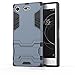 Cocomii Iron Man Armor Sony Xperia XZ1 Compact Case New [Heavy Duty] Premium Tactical Grip Kickstand Shockproof Bumper [Military Defender] Full Body Rugged Cover for Sony Xperia XZ1 Compact (I.Black)