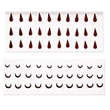 2 Big Pack 60 Indian Bollywood Reusable Bindi Self Adhesive Body Stickers/Tattoo