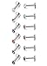 Jstyle 12 Pcs a Set 316L Stainless Steel 16G 2-4mm CZ Nose Piercing Labret Monroe Lip Rings Helix Tragus Cartilage Ear Piercings Studs 6mm Bar Length 2mm