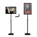 SCZS Sign Holder Stand 11x17 inch-Adjustable Floor Sign-Stand Holder-Poster Stand Snap Open Frame ,Signage Stand Display for Schools,Restaurants,Exhibition hall.（Black-1P）