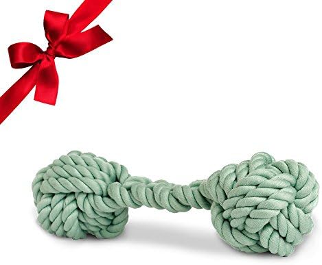 Rocco & Roxie Rope Dog Toys - Bone Shaped Cotton Tug of War Toys - Clean Teeth As Dogs Chew - Small, Medium, and Large Breeds - Puppy Teething Chew Toys - Indoor and Outdoor Use
