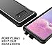 Dexnor Galaxy S10E Case with Built-in Screen Protector Clear Rugged Full Body Protective Shockproof Hard Back Defender Dual Layer Heavy Duty Bumper Cover Case for Samsung Galaxy S10E - Black