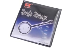 YZJSM Banjo Strings, 4-String Set, Nickel Alloy Wound, Suitable for 4-String Banjo, Extra Light to Heavy Gauges