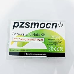 Pzsmocn 60 Pieces/30 Sets M6*8 mm PC Transparent