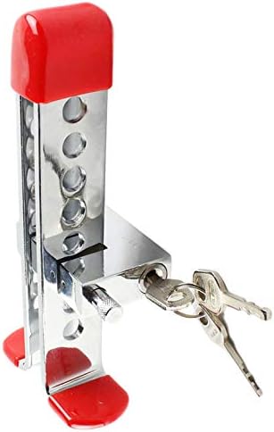 Amazon マローサム 汎用 ペダル ロック 盗難 防止 車 トラクター 9 4cm 8穴 銀 シルバー 保護 カバー 付き 車用ロック 車 バイク