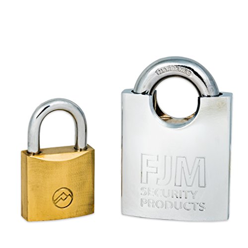 FJM Security SPRS60-KA Heavy Duty Shrouded Padlock With Triple Chrome Plating, Keyed Alike - Thumbnail 2