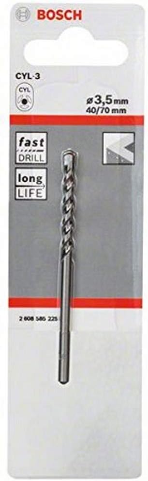 Bosch Concrete Drill Bit 3.5mm x 40mm x 70mm Silver