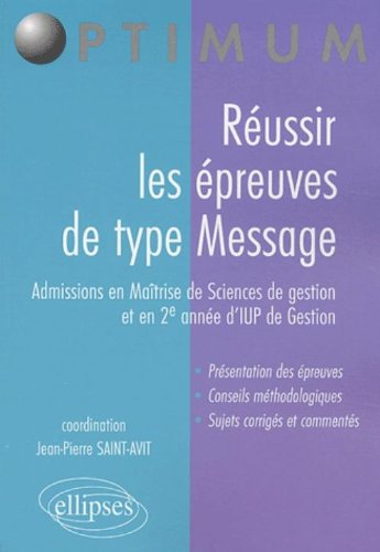 Reussir les épreuves de type message