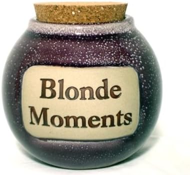 Blonde Moment Hand Crafted Word Jar...The Original Word Jar by Muddy Waters Pottery