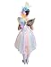 Girl's Rainbow Unicorn Costume with Wings & Headpiece, Medium (8-10)